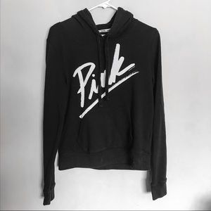 PINK - black and white hoodie/sweatshirt